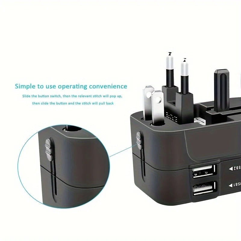 Universal Travel Adapter With USB Ports