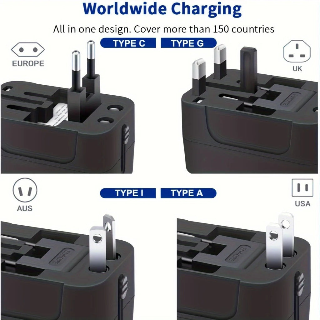 Universal Travel Adapter With USB Ports