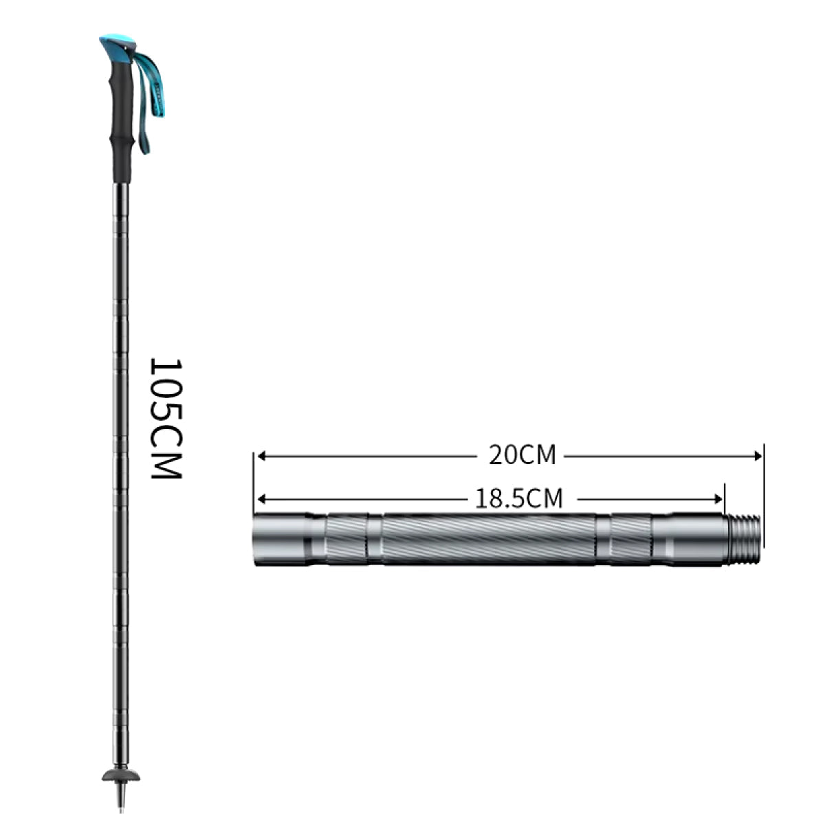 Foldable Trekking Poles - Treksurvive