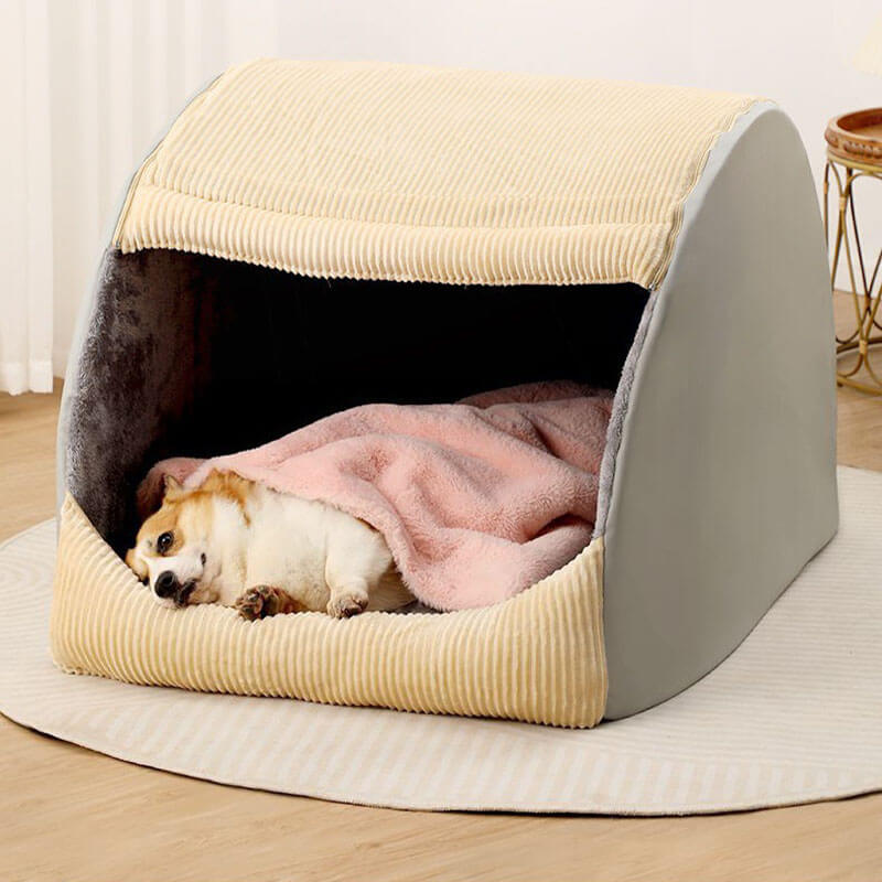 washable-flannel-semi-enclosed-tent-dog-bed-for-large-breeds-img2.jpg
