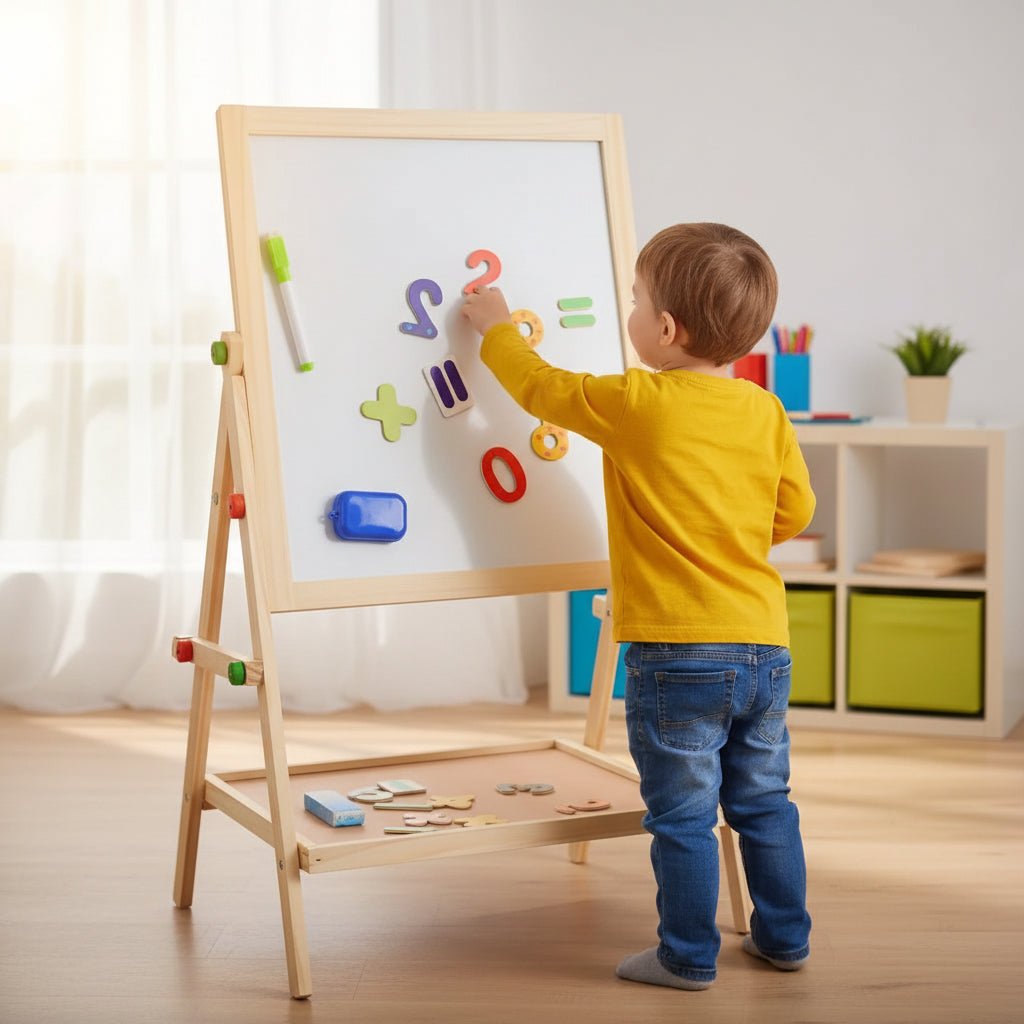 wooden-magnetic-whiteboard-chalkboard-for-kids-height-adjustable-img2.webp